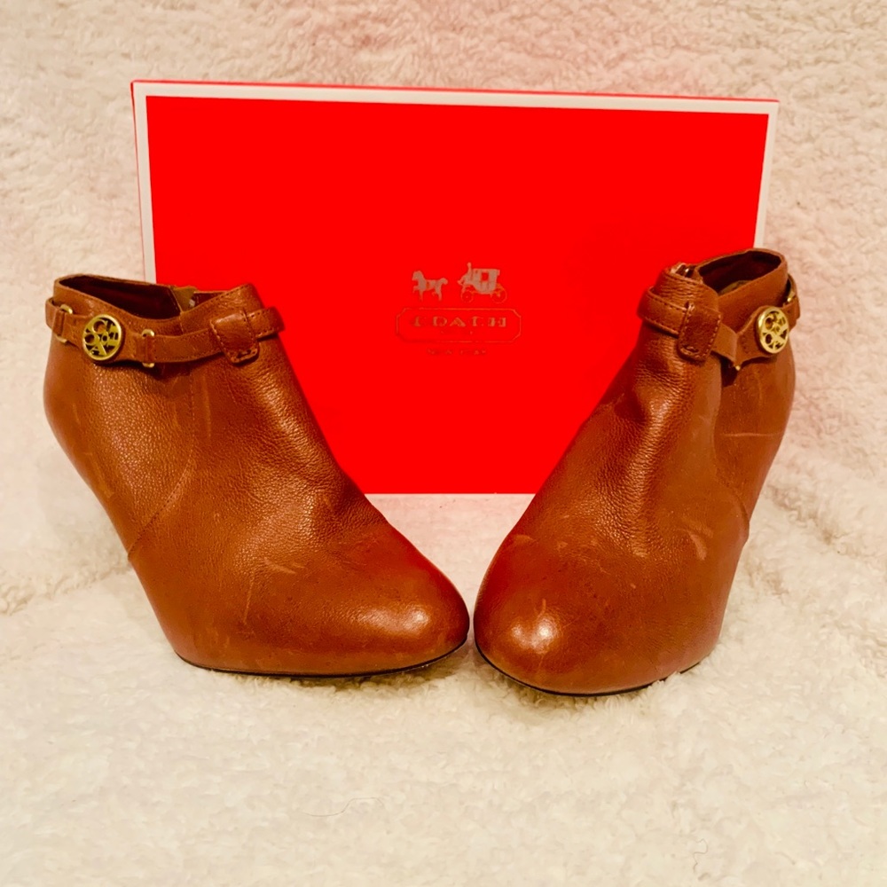 Coach Salene Cow Safari Booties